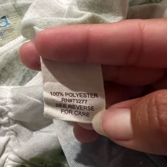 Vintage Y2K Mudd Green Butterfly Spaghetti Strap Flowy Tank Top Size XL - Picture 5 of 5